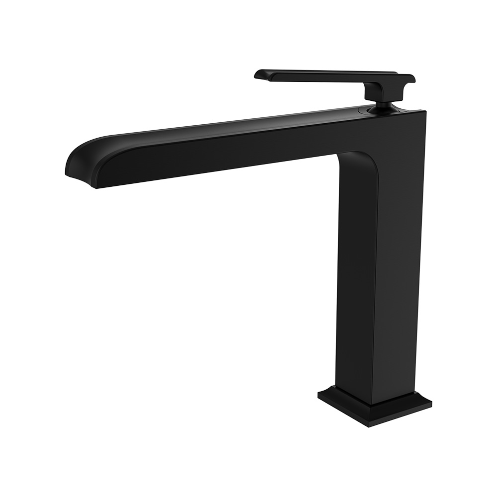 Single Lever Medium High Mixer- Elec. Black