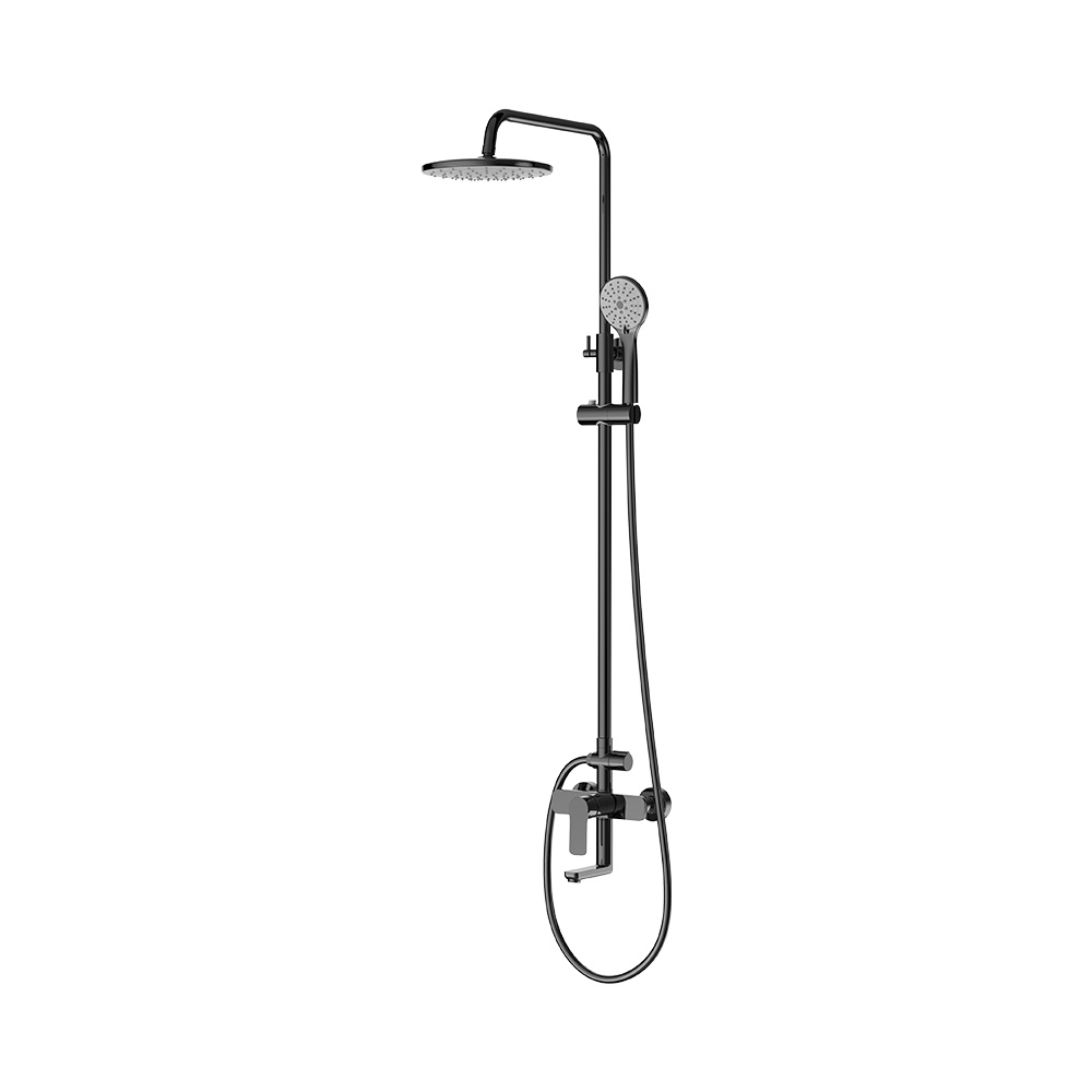 Single Lever Shower Column Set- Gun Grey